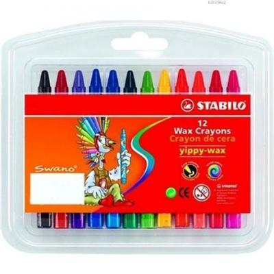 Stabilo Yippy-Wax Mum Boya 12 Renk