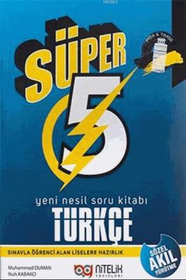 Süper 5. Sınıf Türkçe Yeni Nesil Soru Kitabı