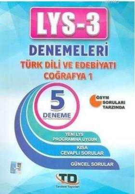 Tandem LYS 3 Türk Dili ve Edebiyatı-Coğrafya 1 Denemeleri - 5 Deneme K