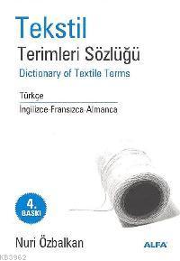 Tekstil Terimleri Sözlüğü Nuri Özbalkan