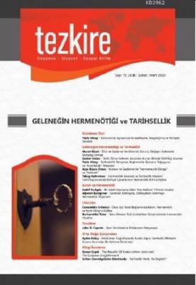 Tezkire 71 Sayı Ocak-Şubat-Mart 2020 Kolektif