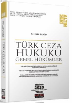 Türk Ceza Hukuku Genel Hükümler Sinan Sakin