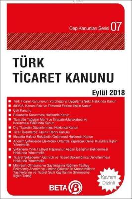 Türk Ticaret Kanunu (Eylül 2018) Celal Ülgen