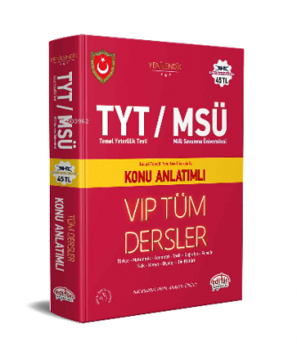 TYT MSÜ Tüm Dersler Konu Anlatımlı