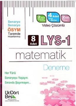 ÜçDörtBeş LYS-1 Matematik Video Çözümlü 8 Deneme Mehmet Kıvrak