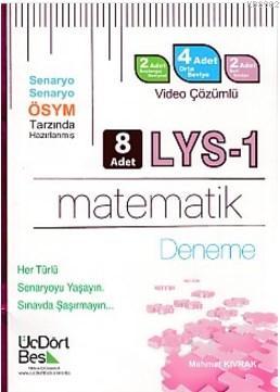 ÜçDörtBeş LYS-1 Matematik Video Çözümlü 8 Deneme