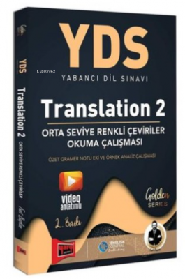 Yargı Yayınları YDS Translation 2 Orta Seviye Renkli Çeviriler Okuma Ç