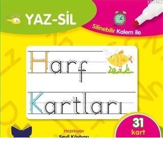 Yaz-Sil Harf Kartları