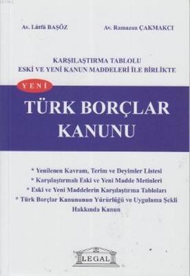 Yeni Türk Borçlar Kanunu (Orta Boy) Lütfü Başöz