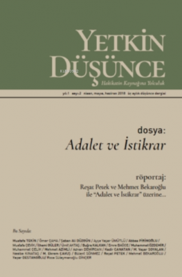 Yetkin Düşünce Sayı 2 - Adalet Ve Istikrar Kolektif