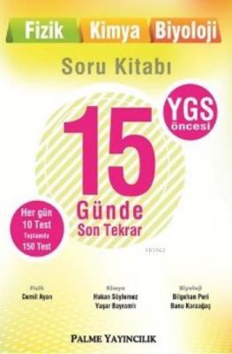 YGS 15 Günde Son Tekrar Fizik Kimya Biyoloji Cemil Ayan