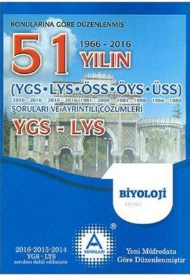 YGS - LYS Biyoloji 51 Yılın Çıkmış Soruları ve Ayrıntılı Çözümleri Kol