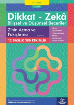 Zihin Açma ve Pekiştirme ( 9 - 10 Yaş 5 Kitap, 380 Etkinlik )
